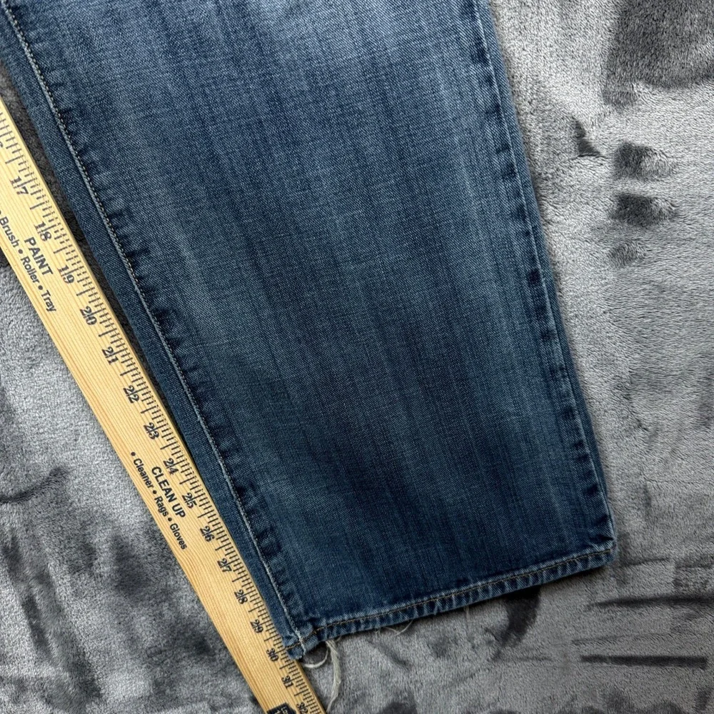 Lucky Brand 361 Vintage Straight Jeans Mens 36x32 Blue Premium Italian Denim